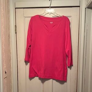 Duluth Trading Co Bright Pink Long Sleeve Tee